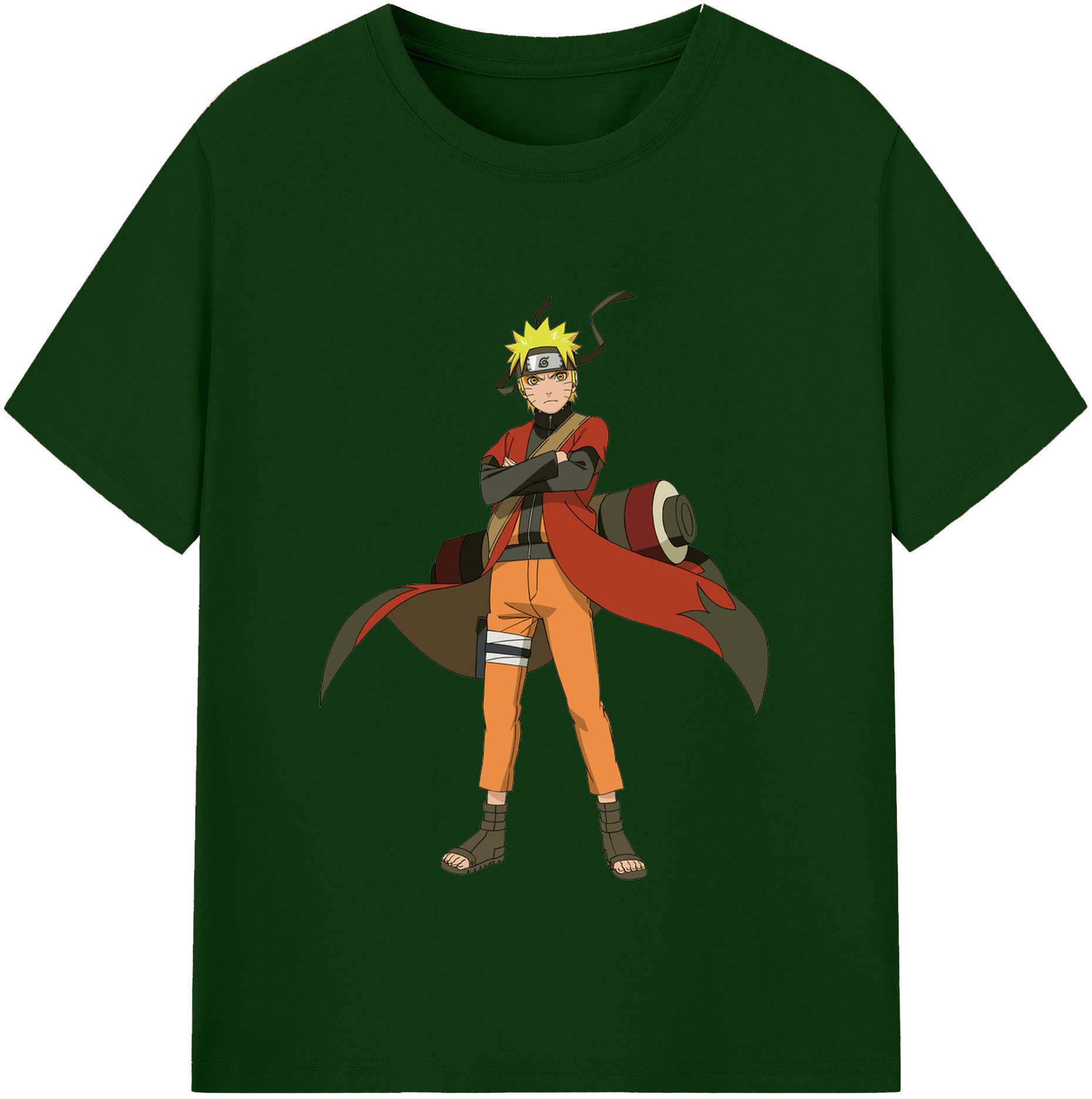 （画像用） NARUTO -ナルト- うずまき ナルト Uzumaki Naruto 綿100％半袖Tシャツ（フロントプリント）